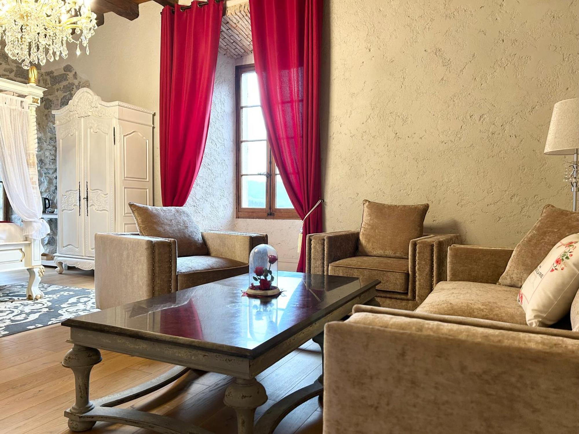 Chateau De La Rive - Suite Prestige - Chambre 2 Personnes Cruet ภายนอก รูปภาพ